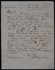 Letter from G. B. Singletary to Captain Thomas Sparrow